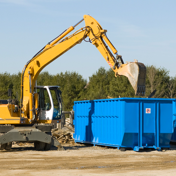 how many times can i have a residential dumpster rental emptied in Friends Creek